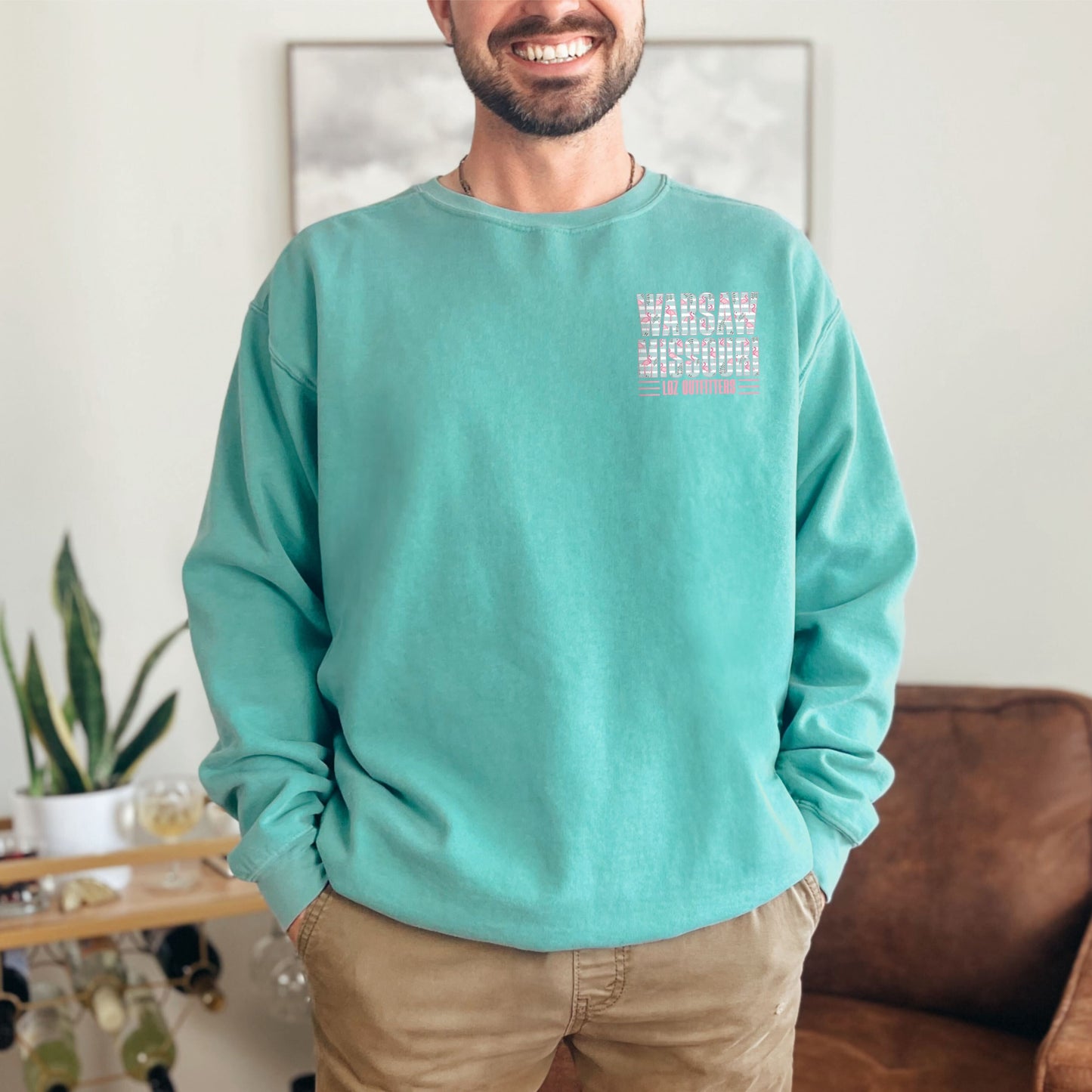 Warsaw Mo Flamingo Blue Lines