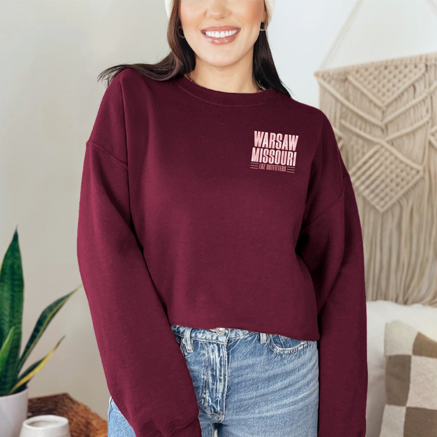 Warsaw Mo Pink Plaid Snowflakes