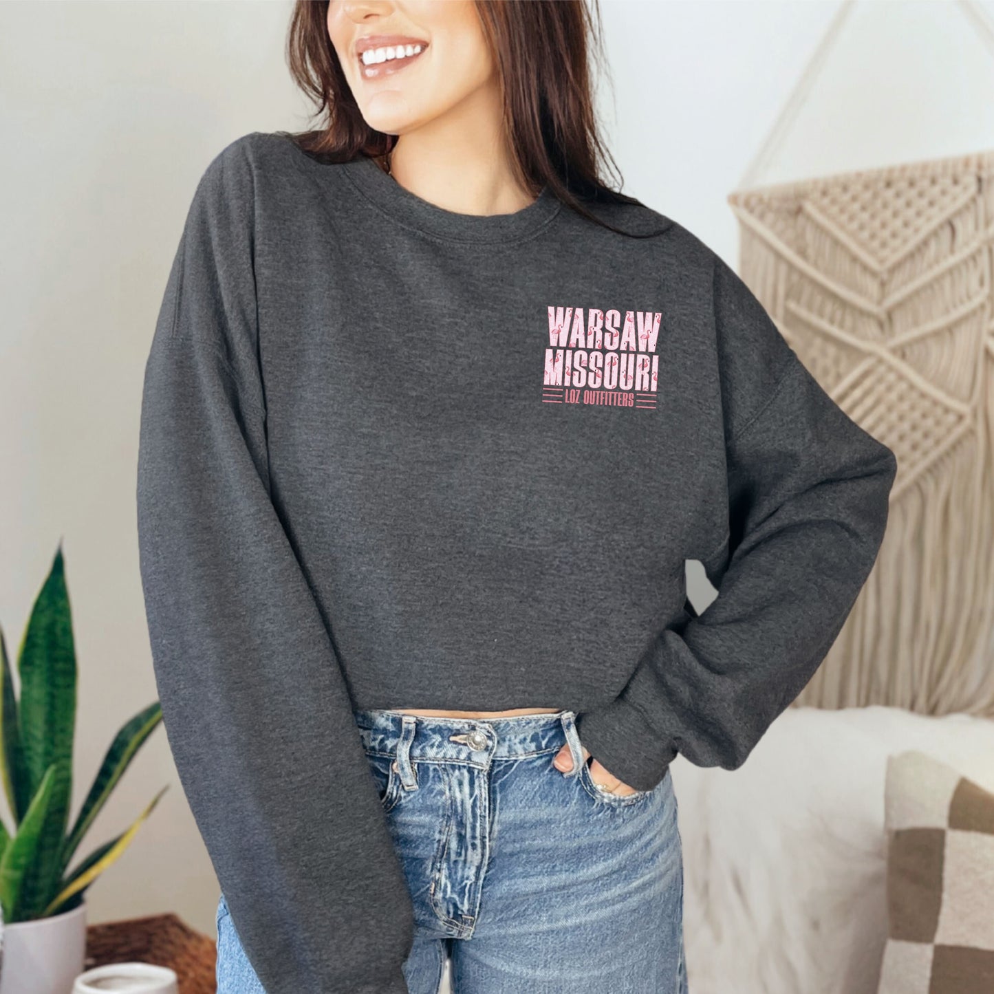 Warsaw Mo Flamingo White Hearts