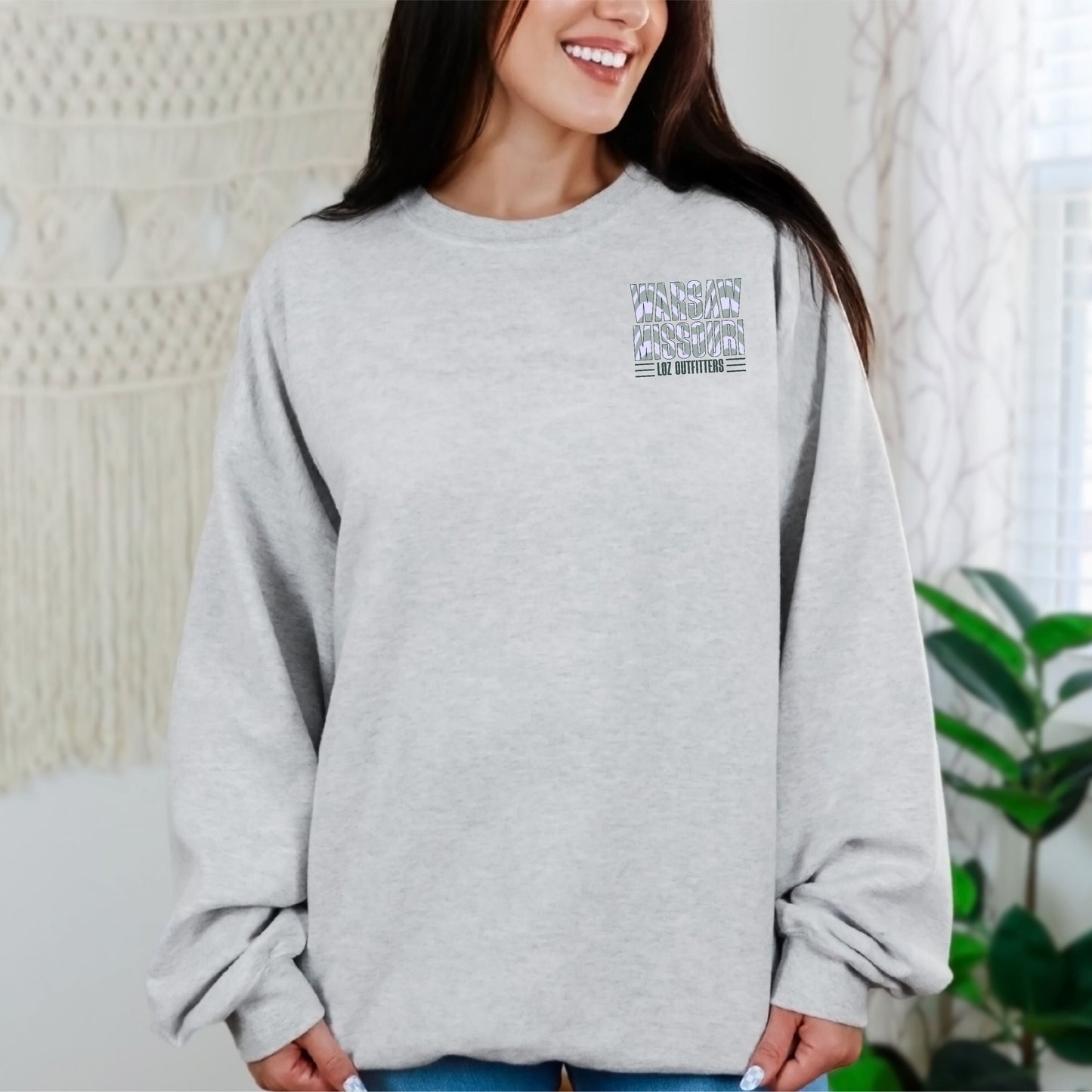 Warsaw Mo Muted Green Waves