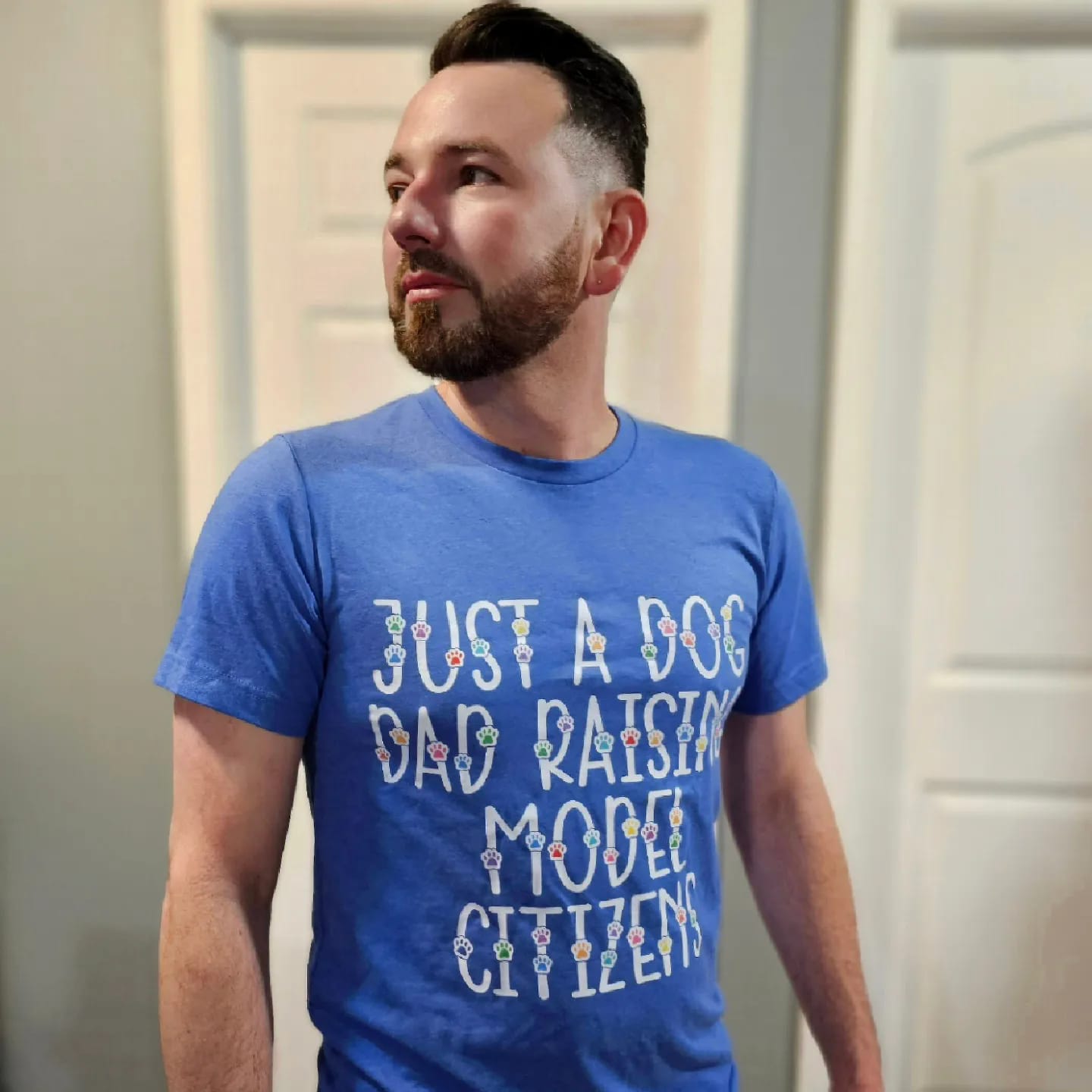 Dog Dad Raising Model Citizens