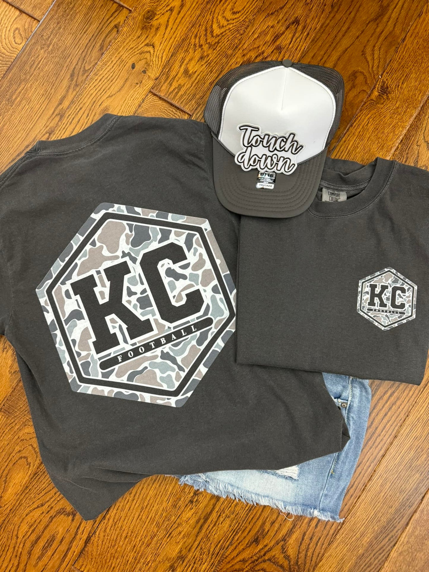 KC Football Camo Badge