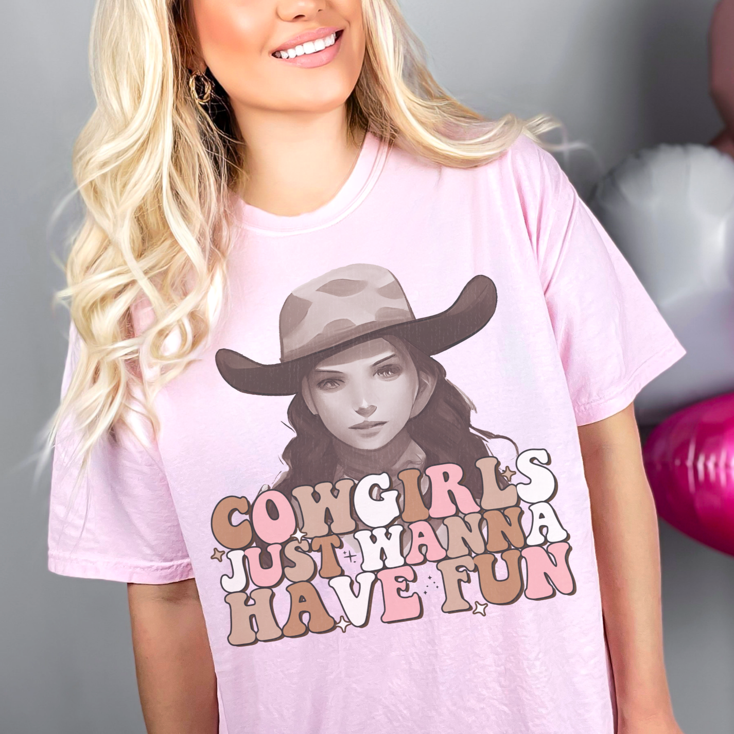 Cowgirls Just Wanna Have Fun Tee