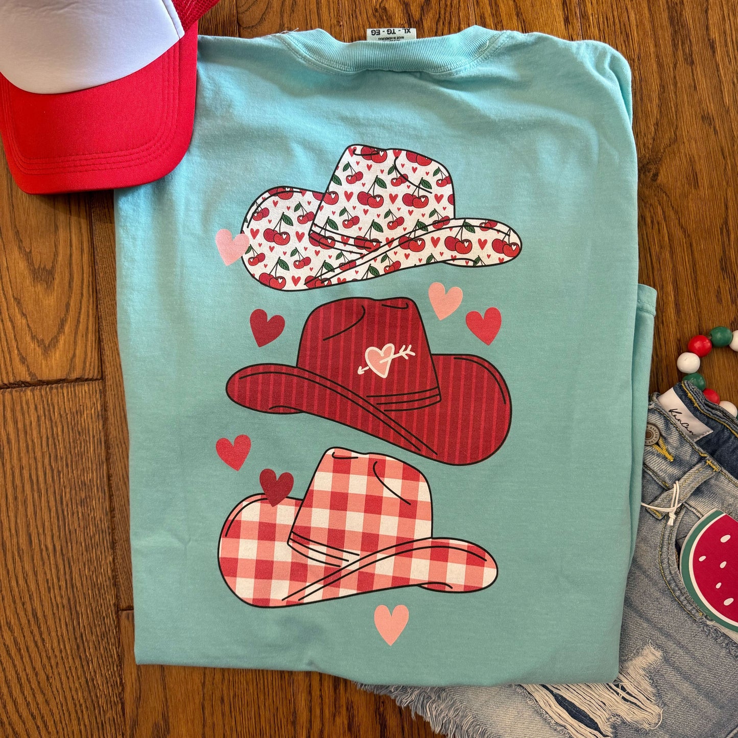 Cherry Cowboy Hat Tee