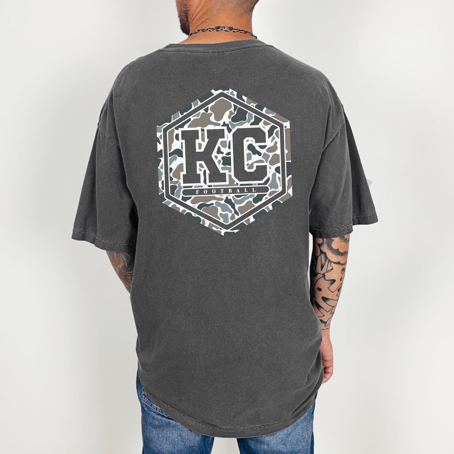 KC Football Camo Badge